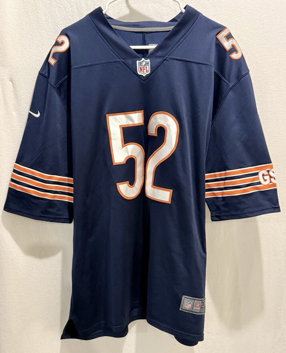 Chicago Bears Nike NFL Khalil Mack 3XL Jersey Navy Blue - Stitched Lettering GC